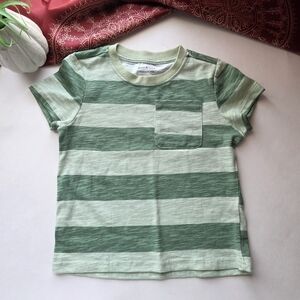 Stitch & Stone Tshirt Green Stripe Size 3T